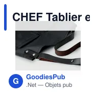 CHEF Tablier en toile enduite - Miniature 2