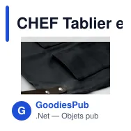 CHEF Tablier en toile enduite - Miniature 3