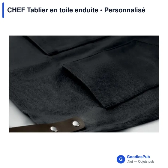 CHEF Tablier en toile enduite - Image 3