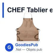 CHEF Tablier en toile enduite - Miniature 4