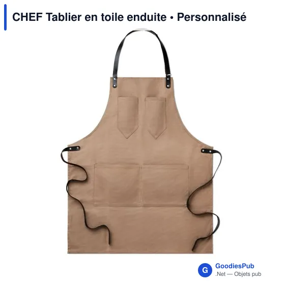 CHEF Tablier en toile enduite - Image 4