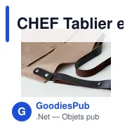 CHEF Tablier en toile enduite - Miniature 5