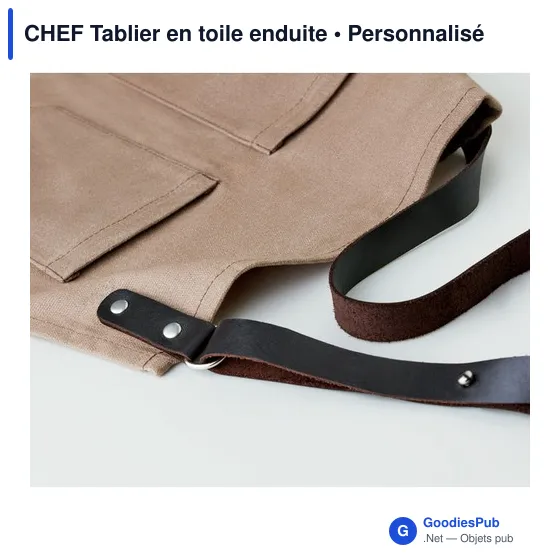 CHEF Tablier en toile enduite - Image 5