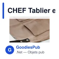 CHEF Tablier en toile enduite - Miniature 6