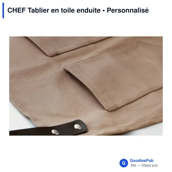 CHEF Tablier en toile enduite - Image 6