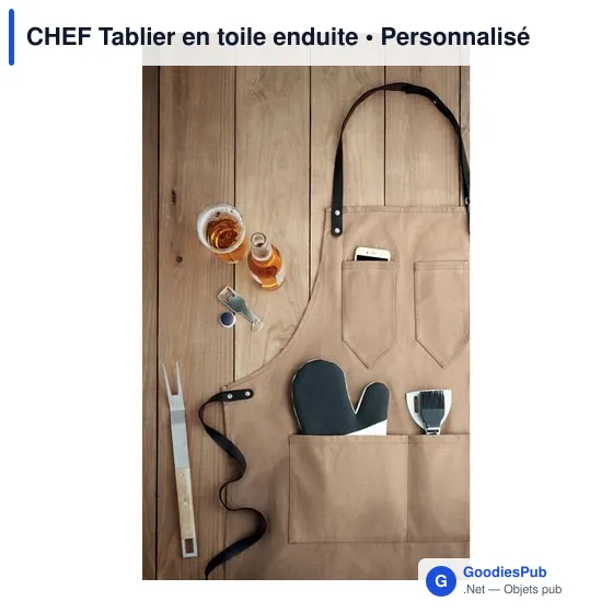 CHEF Tablier en toile enduite - Image 7