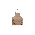 Variante taupe - CHEF Tablier en toile enduite