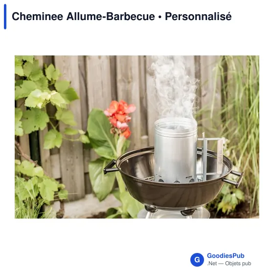 Cheminee Allume-Barbecue personnalisable avec logo - Argenté - Image 4