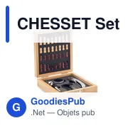 CHESSET Set à vin et jeu d'échecs - Miniature 1