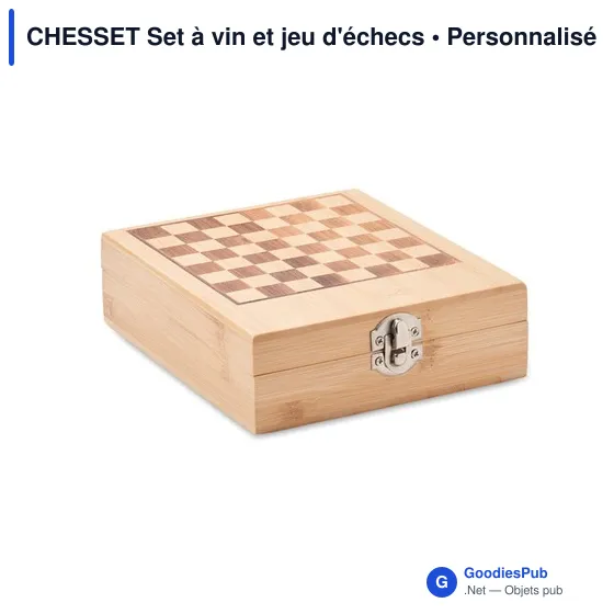 CHESSET Set à vin et jeu d'échecs - Image 7