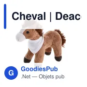 Peluche Cheval personnalisable avec logo - Deacon - Miniature 1