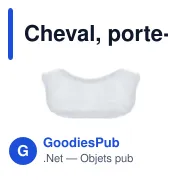 Porte-clés personnalisable Cheval avec logo - Nero - Miniature 4