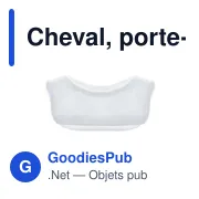 Porte-clés personnalisable Cheval avec logo - Nero - Miniature 5