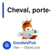Porte-clés personnalisable Cheval avec logo - Nero - Miniature 6