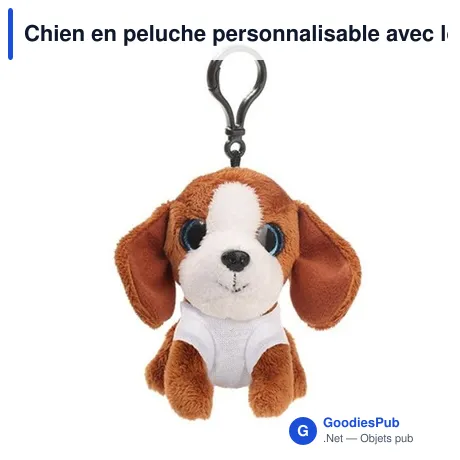 Chien en peluche personnalisable avec logo - Polly