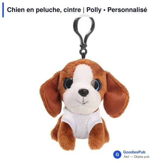 Chien en peluche personnalisable avec logo - Polly - Image 5
