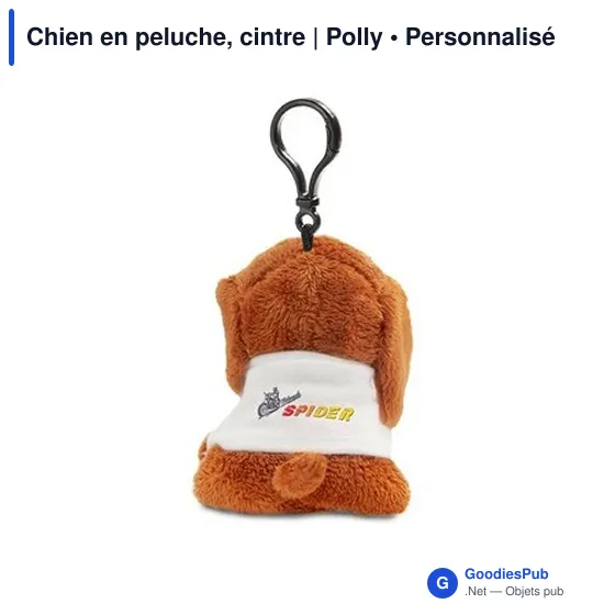 Chien en peluche personnalisable avec logo - Polly - Image 6