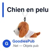 Chien en peluche personnalisable avec logo - Polly - Miniature 7