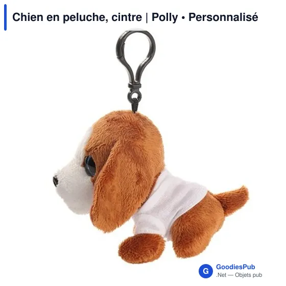 Chien en peluche personnalisable avec logo - Polly - Image 7