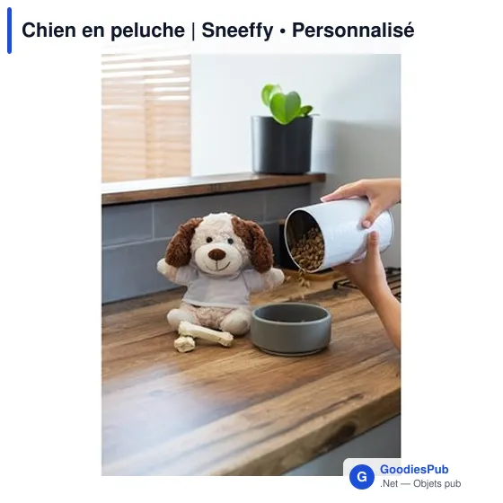 Chien en peluche personnalisable avec logo - Sneeffy - Image 2
