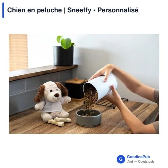 Chien en peluche personnalisable avec logo - Sneeffy - Image 3