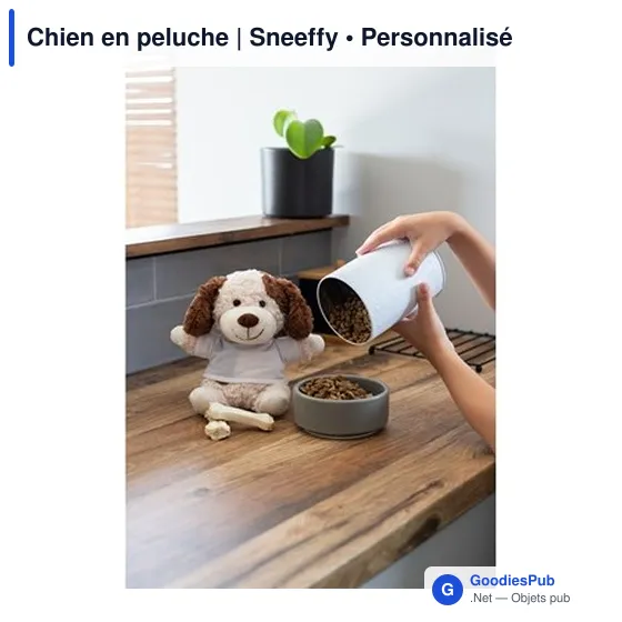 Chien en peluche personnalisable avec logo - Sneeffy - Image 4
