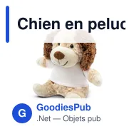 Chien en peluche personnalisable avec logo - Sneeffy - Miniature 5