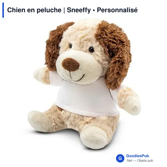 Chien en peluche personnalisable avec logo - Sneeffy - Image 5