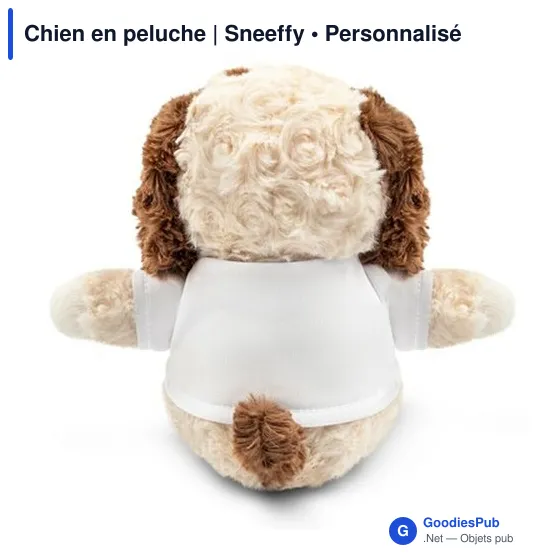 Chien en peluche personnalisable avec logo - Sneeffy - Image 7