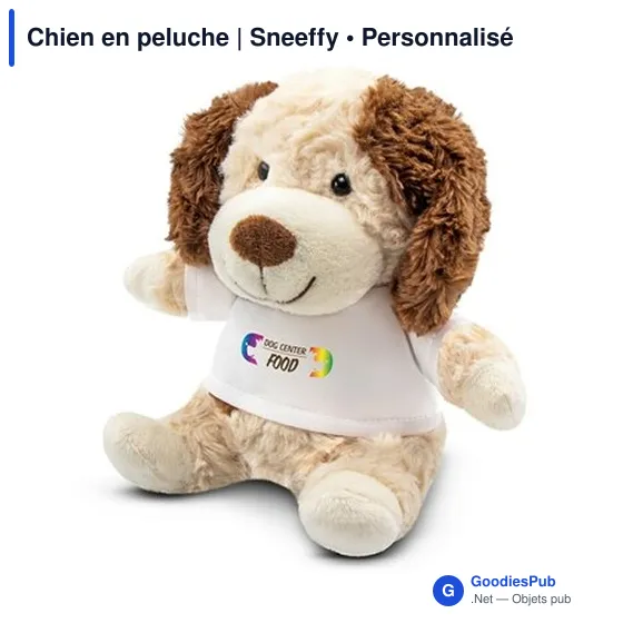 Chien en peluche personnalisable avec logo - Sneeffy - Image 10