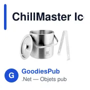 Seau à glace personnalisable ChillMaster avec logo - Miniature 1