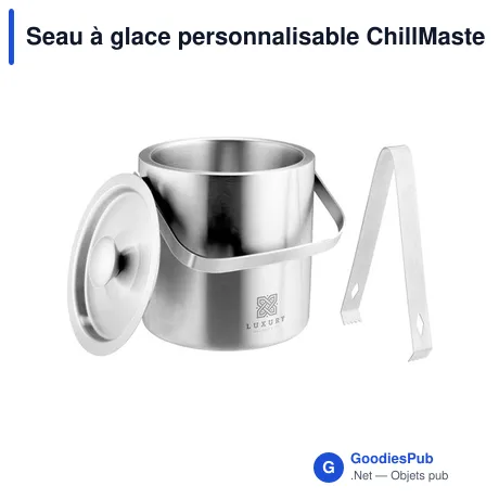 Seau à glace personnalisable ChillMaster avec logo