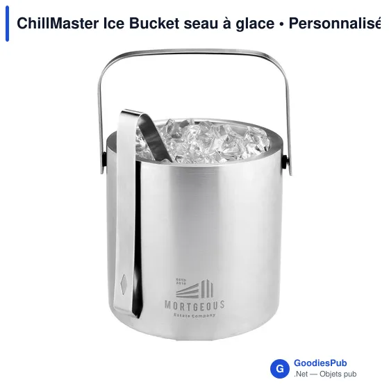 Seau à glace personnalisable ChillMaster avec logo - Image 2