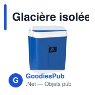 Glacière isolée personnalisable ChillMate Coolbox avec logo - Miniature 1