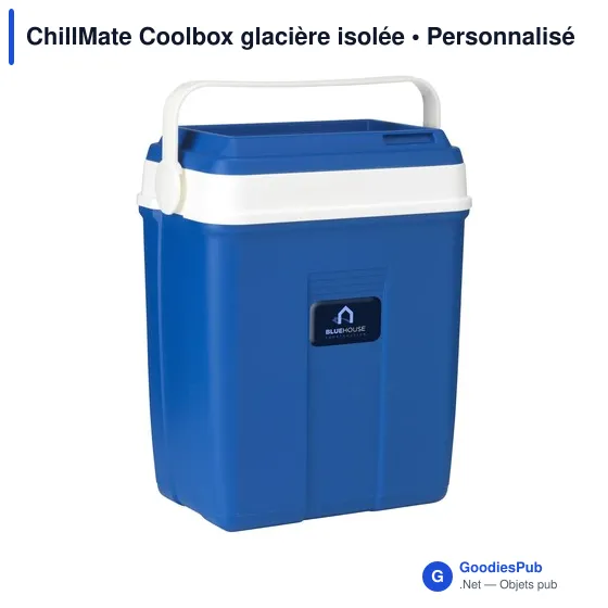 Glacière isolée personnalisable ChillMate Coolbox avec logo - Image 1