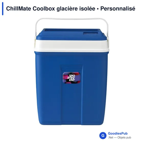 Glacière isolée personnalisable ChillMate Coolbox avec logo - Image 3