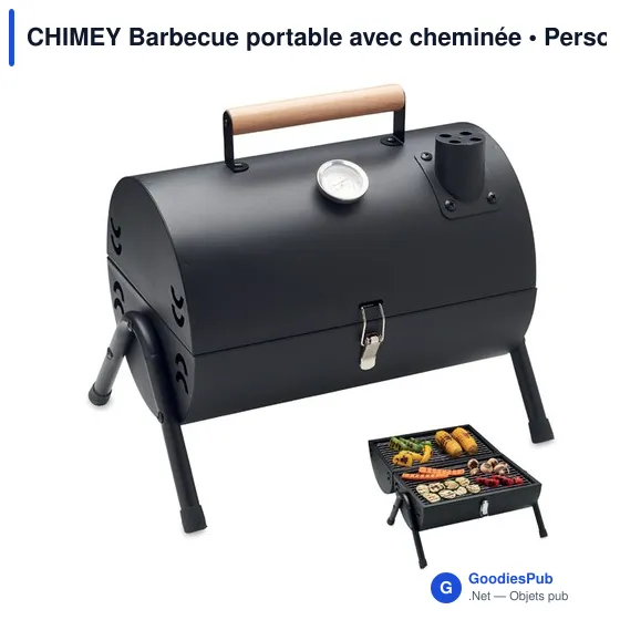 CHIMEY Barbecue portable avec cheminée - Image 1