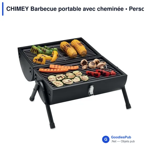 CHIMEY Barbecue portable avec cheminée - Image 2