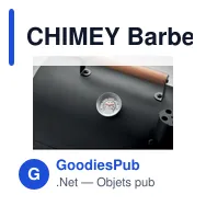 CHIMEY Barbecue portable avec cheminée - Miniature 6