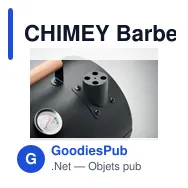 CHIMEY Barbecue portable avec cheminée - Miniature 8