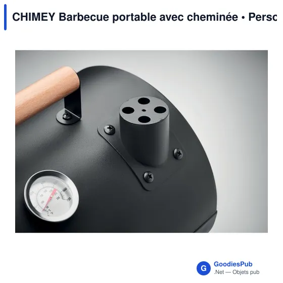 CHIMEY Barbecue portable avec cheminée - Image 8