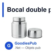 Bocal double paroi 800ml personnalisable avec logo - Miniature 2