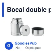 Bocal double paroi 800ml personnalisable avec logo - Miniature 3