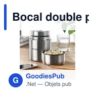 Bocal double paroi 800ml personnalisable avec logo - Miniature 4