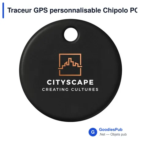 Traceur GPS personnalisable Chipolo POP avec logo