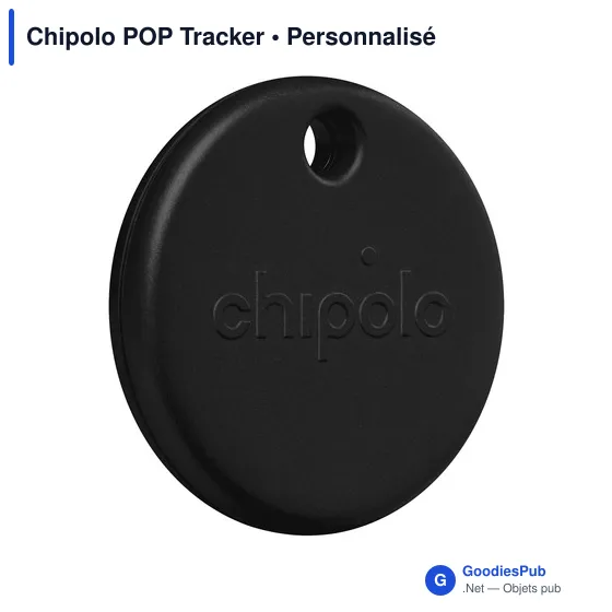 Traceur GPS personnalisable Chipolo POP avec logo - Image 2