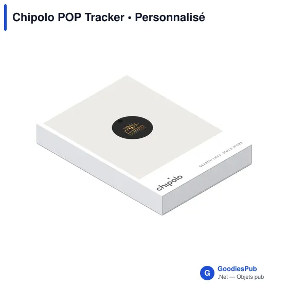 Traceur GPS personnalisable Chipolo POP avec logo - Image 4