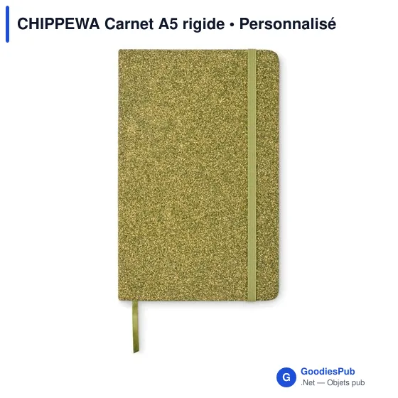 Carnet A5 personnalisable CHIPPEWA avec logo - Image 4