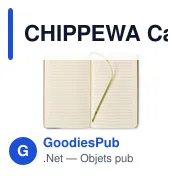 Carnet A5 personnalisable CHIPPEWA avec logo - Miniature 6