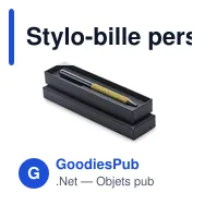 Stylo-bille personnalisable CHIPPEWA PEN avec étui pour logo - Miniature 1